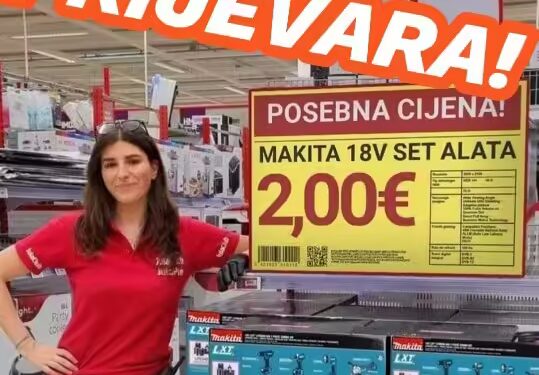 Prijevara Upozorenje: Lažne Bauhaus i Pevex stranice na Facebooku – Nude Makita Alat za 2 €