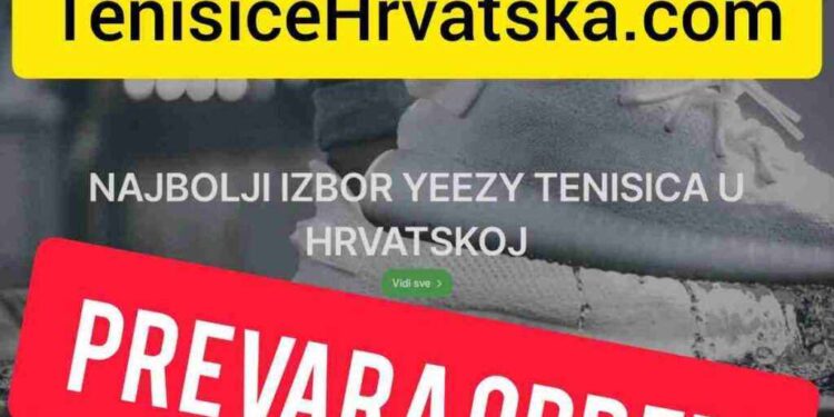 TenisiceHrvatska.com – Još jedan u nizu prevarantskih web-shopova koji prodaje tenisice