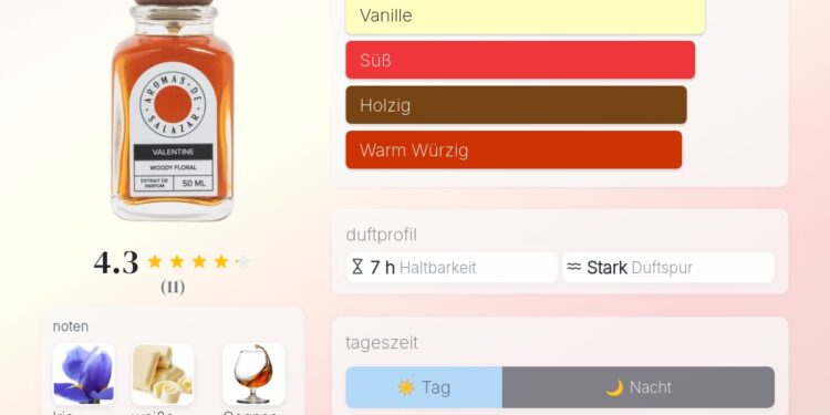 Valentine – Zanosna simfonija cvjetnih i začinskih nota od Aromas de Salazar
